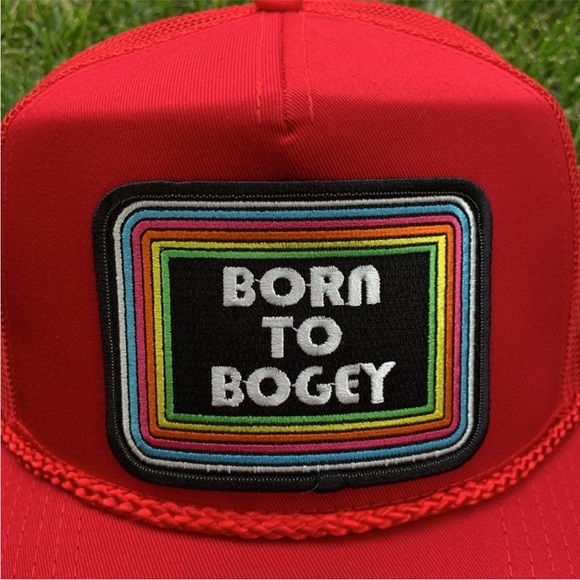 📌NWT Born To Bodgey Snap Back With Mesh Back Trucker Hat - Picture 2 of 4